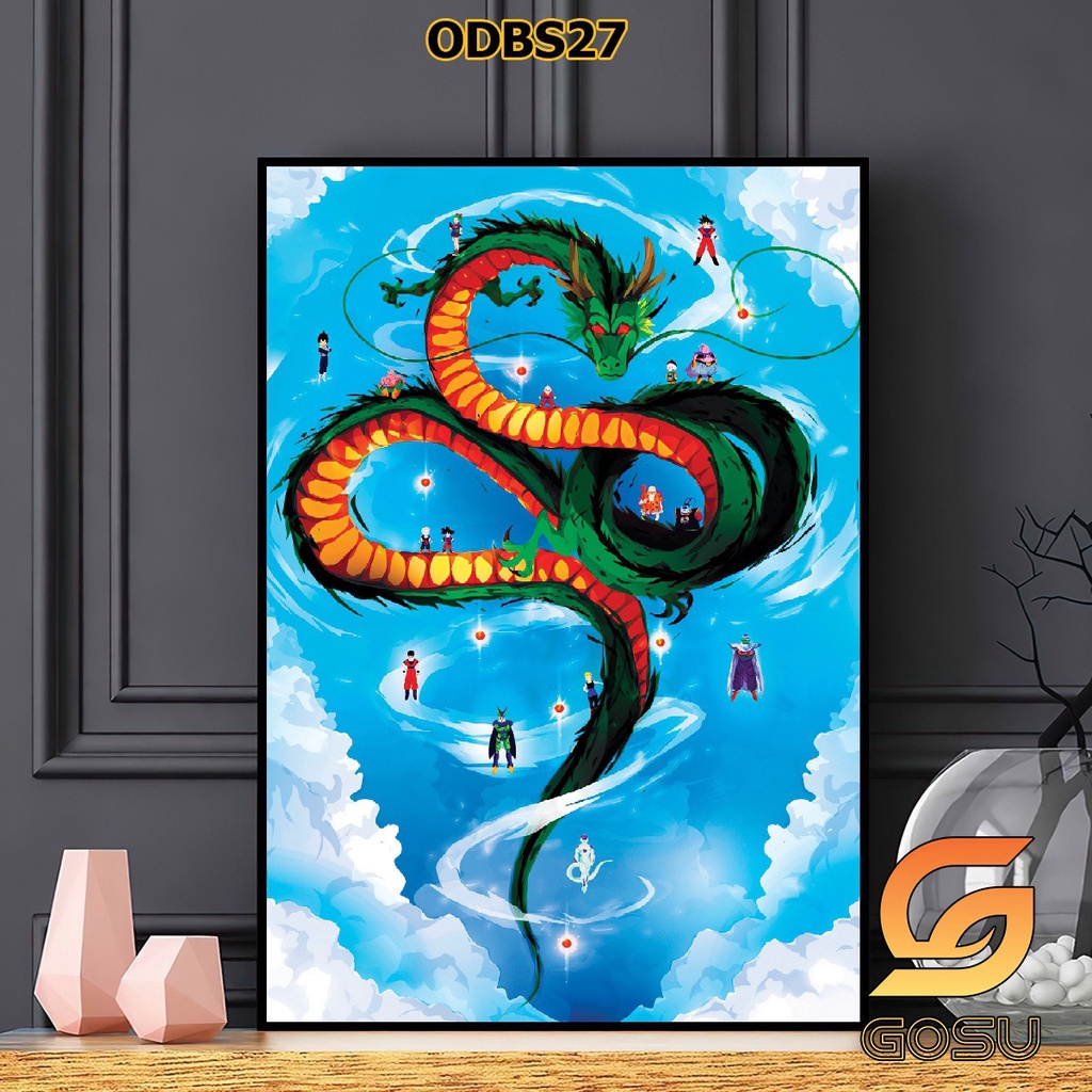 Tranh phòng khách 7 viên ngọc rồng