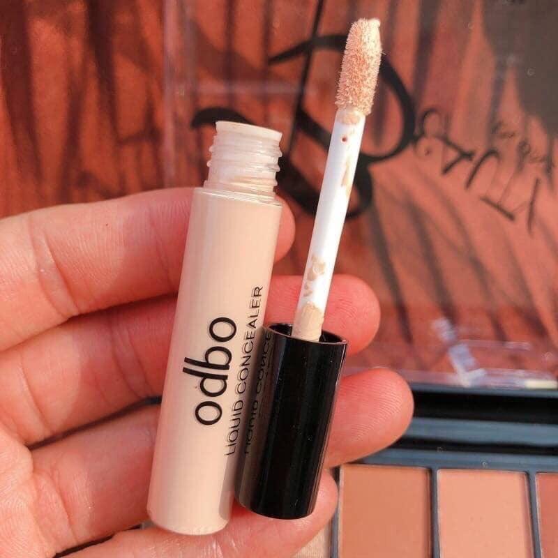 [Odbo] Bộ mỹ phẩm trang điểm Phấn phủ+mắt nhũ+Má hồng+highlight Thái Lan