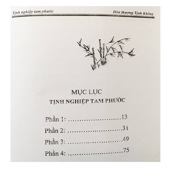 Sách - Tinh Nghiệp Tam Phước