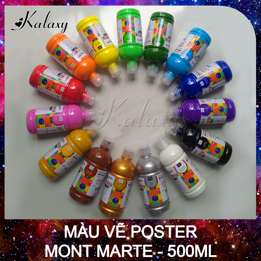 Màu vẽ Poster chính hãng Mont Marte 500ml
