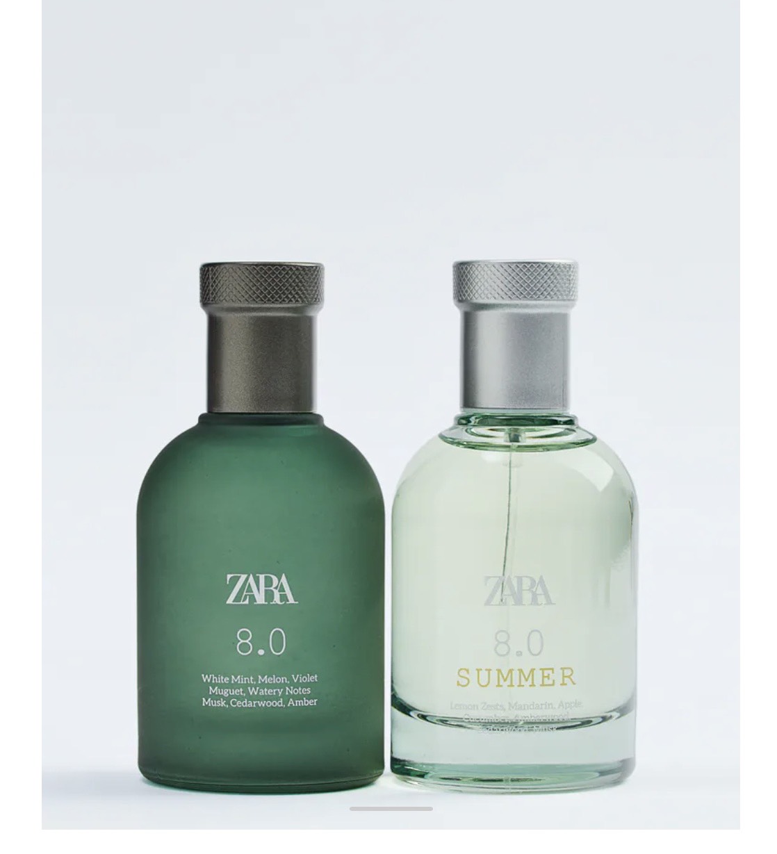 [HCM]SET NƯỚC HOA ZARA 8.0 + 8.0 SUMMER EDT 80 ML (2.7 FL. OZ).