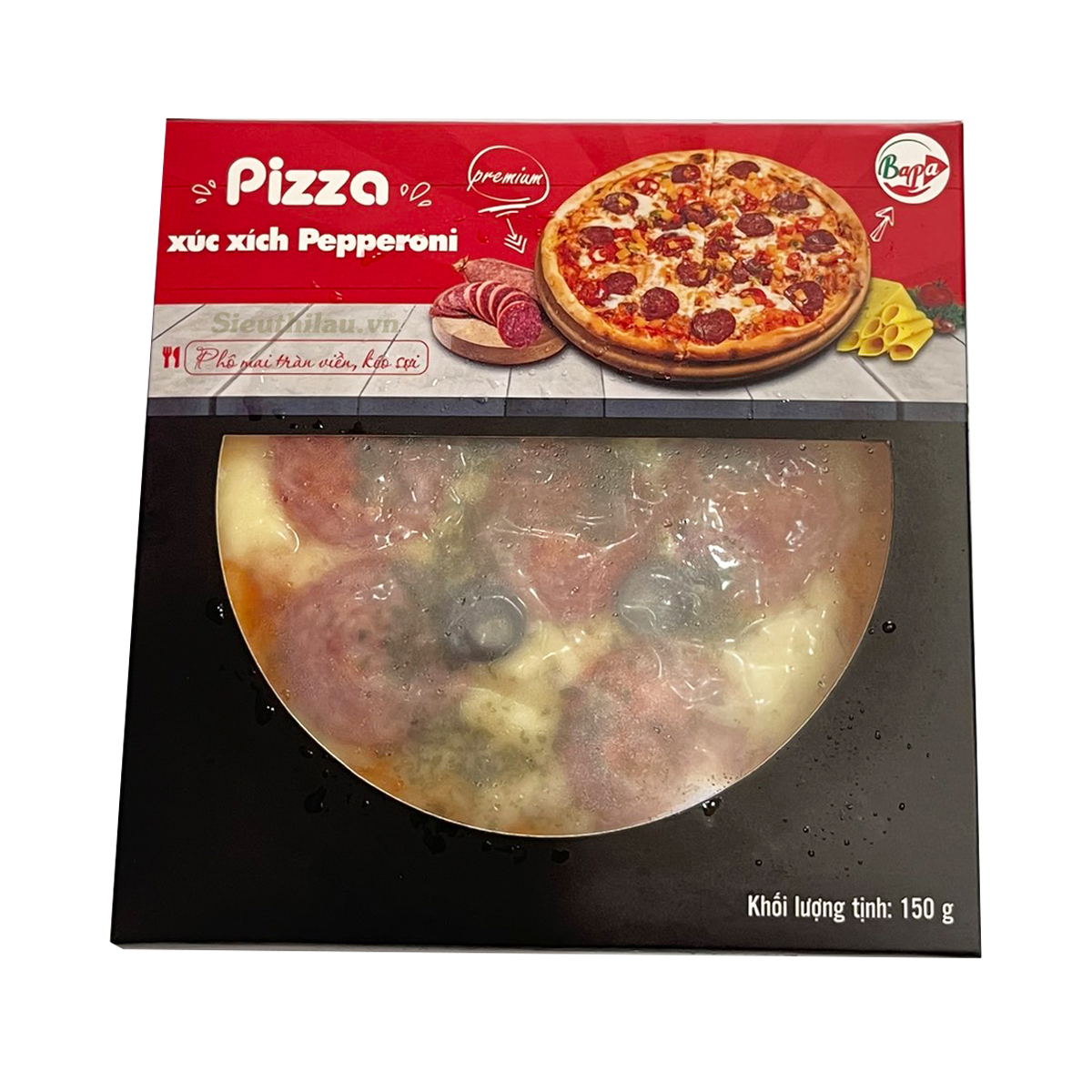 [Tokbokki Store] [HCM SHIP 2H] Bánh Pizza Xúc Xích Pepperoni Bapa 15cm