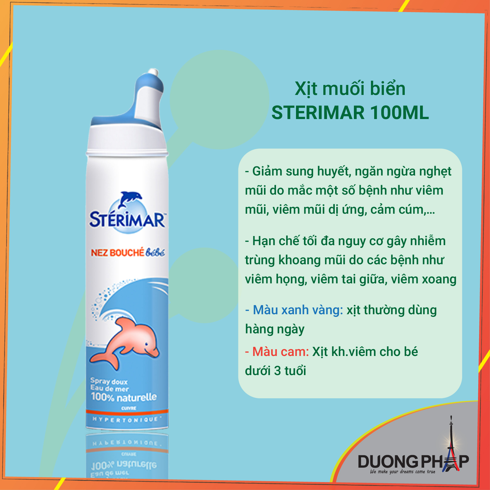 Sterimar xịt muối biển kháng viêm