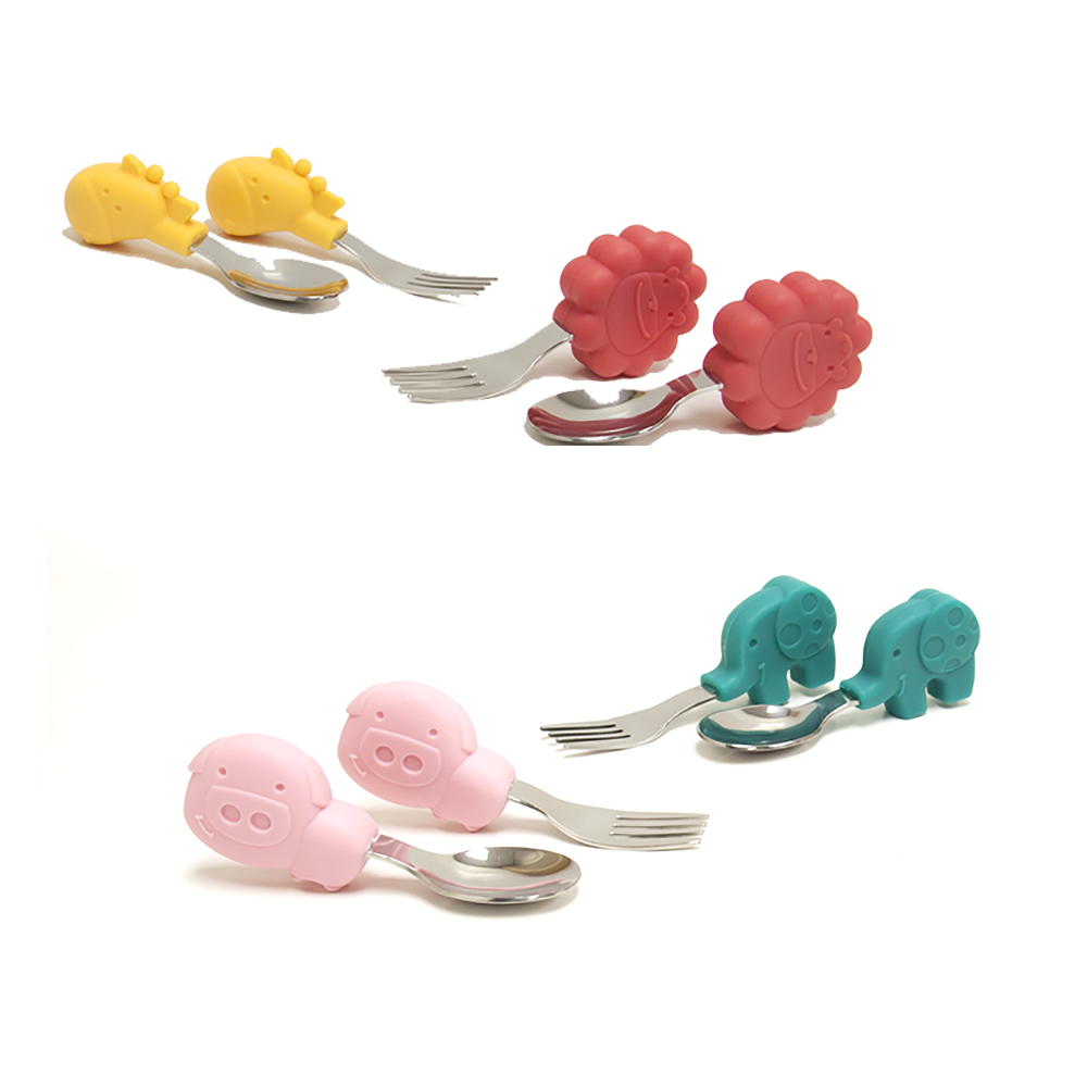 Bộ thìa nĩa tập ăn cho bé Palm Grasp Marcus & Marcus, từ 18 tháng - Marcus
