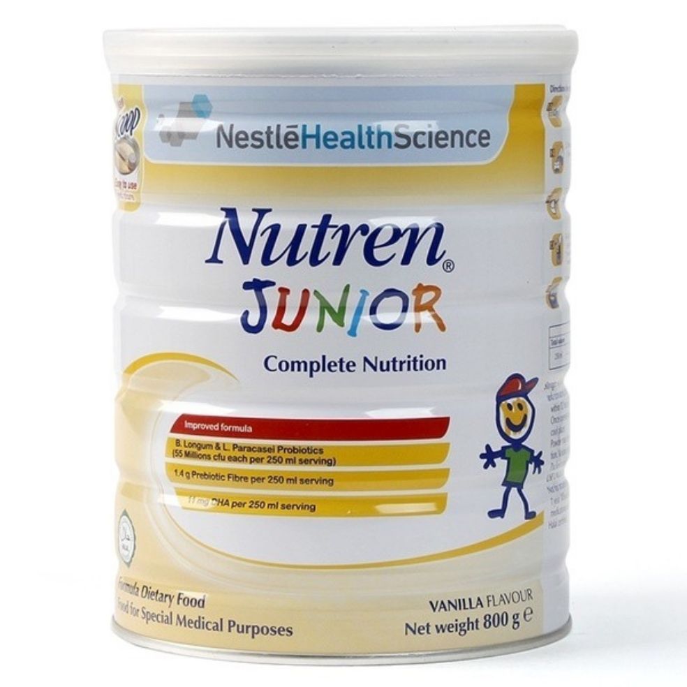 DATE 2023 SỮA NUTREN JUNIOR 800G MẪU MỚI - DINH DƯỠNG TOÀN DIỆN CHO TRẺ TỪ