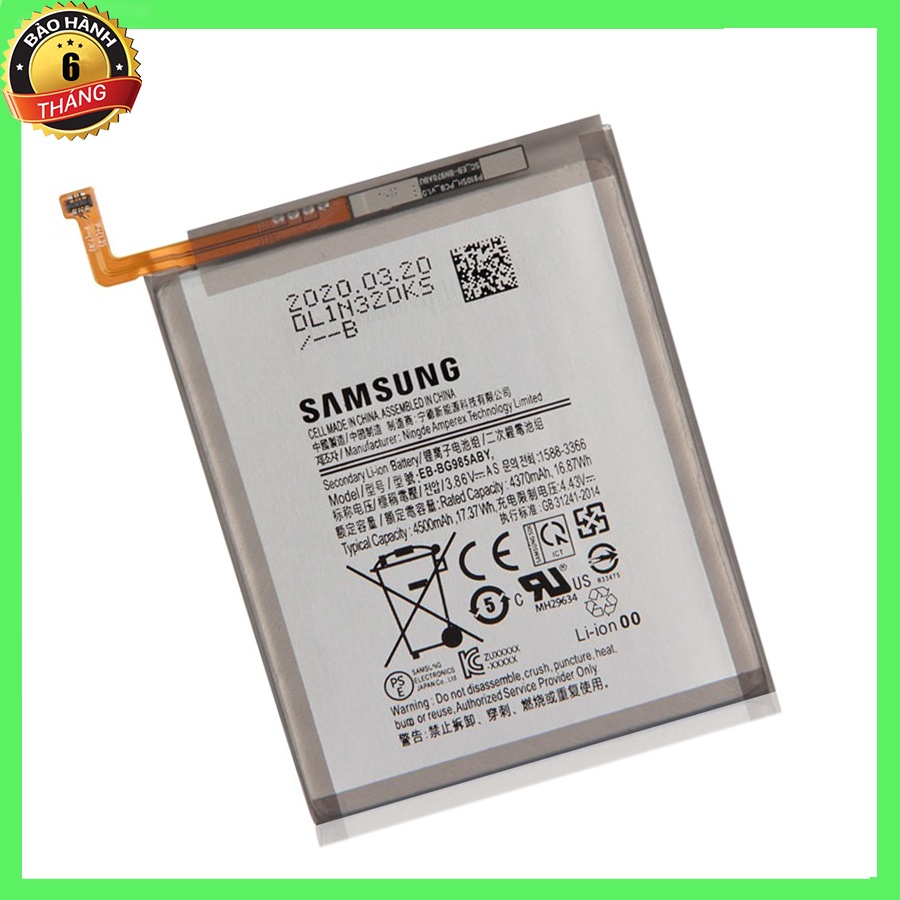 Pin SAMSUNG Galaxy S20+ (S20 Plus - EB-BG985ABY) Zin bảo hành 6 tháng