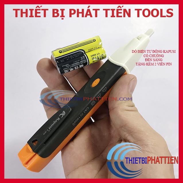 [HCM]Bút Thử Điện Âm Tường 90-1000v Kapusi K-9059 Kèm 2 Viên Pin ( Hãng KAPUSI )