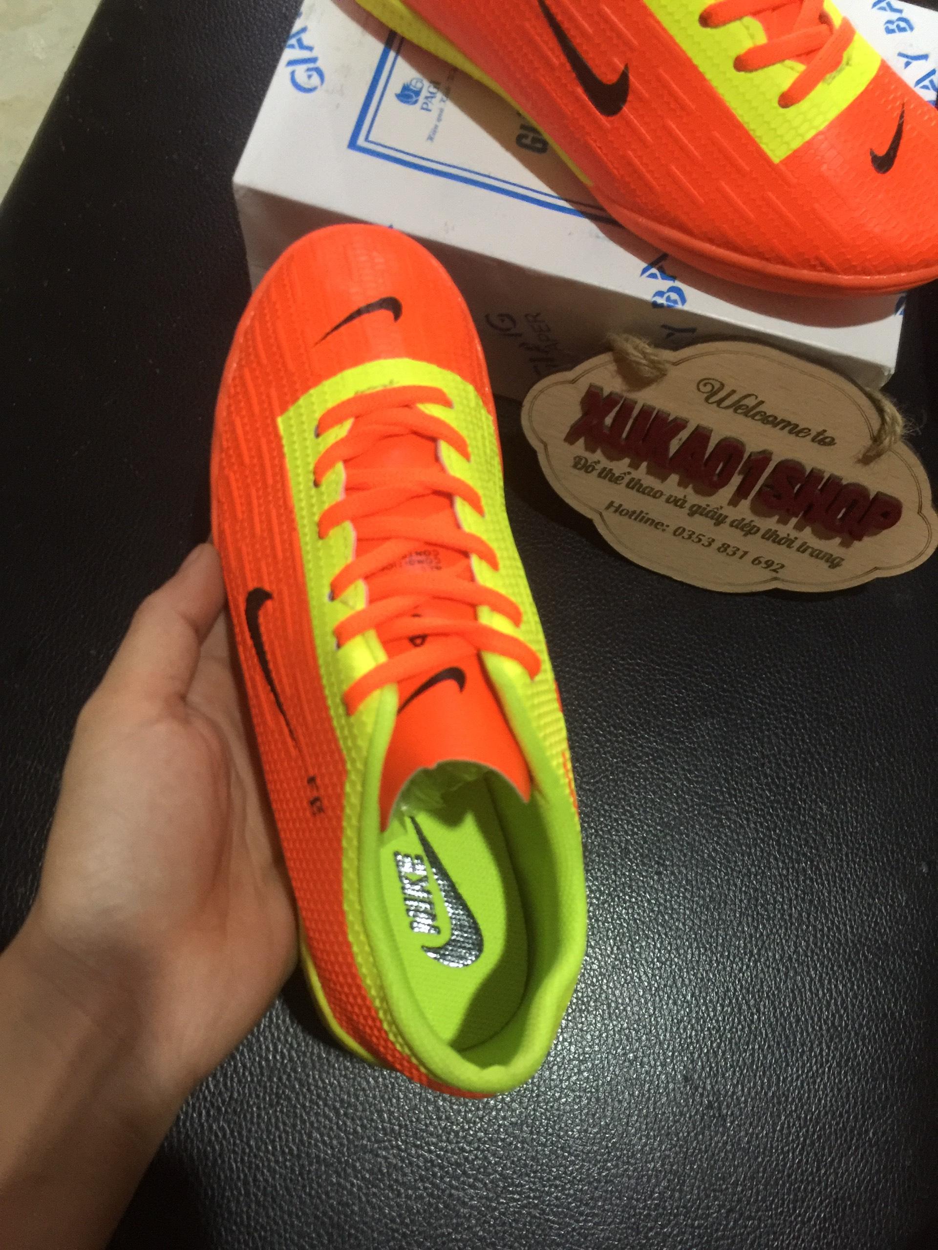 Giầy đá bóng TRẺ EM,DA XỊN size từ30-44 siêu bền