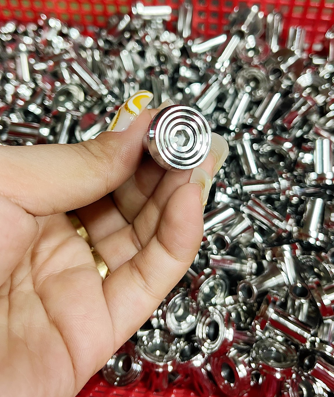 Khâu áo - bửng , Khâu cốp kèm ốc Inox