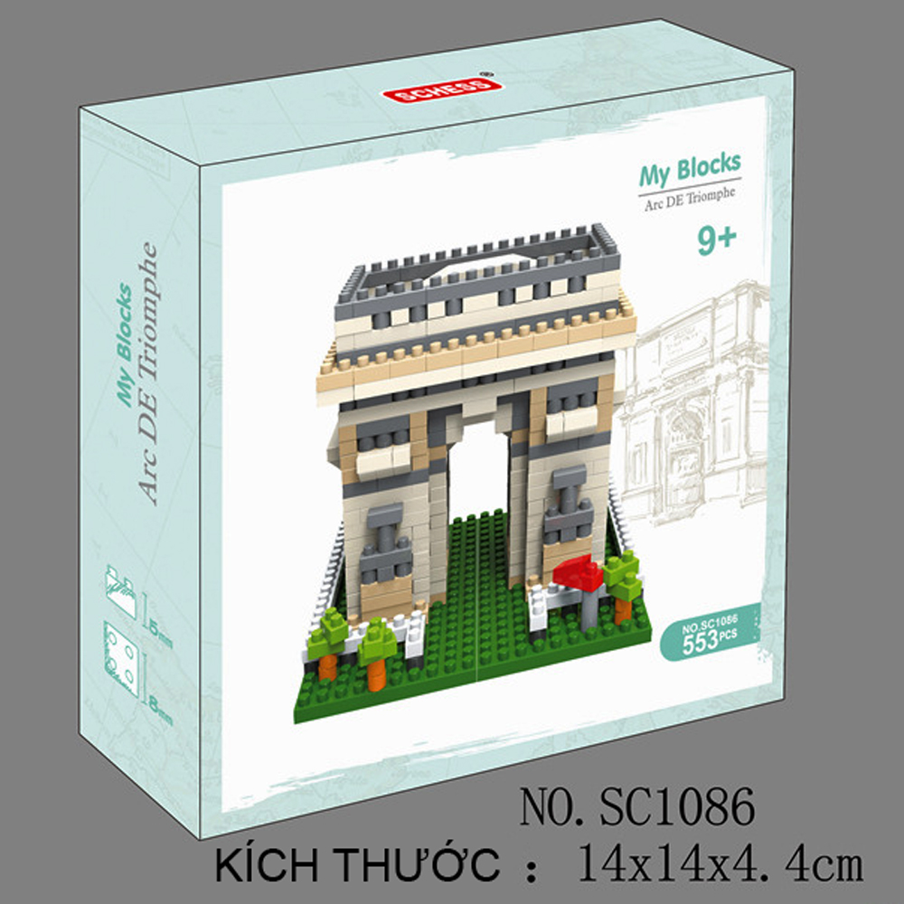 Đồ chơi ráp lắp mô hình kiến trúc D7