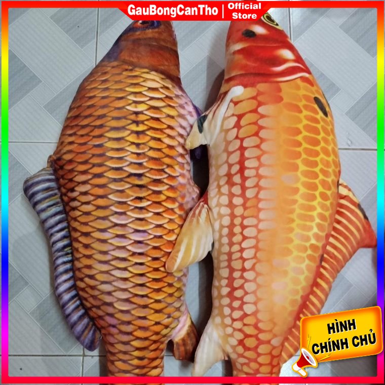 Gấu bông 3d hình cá chép - gối ôm dành cho bé