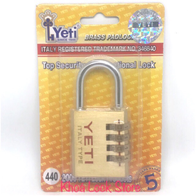Ổ khoá số 4 phân YETI 440 chính hãng
