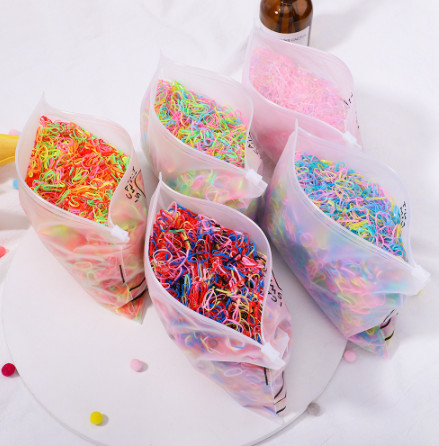 Gói 100G Chun Buộc Tóc Màu Đen, thun cột tóc cho bé - Ruby Baby