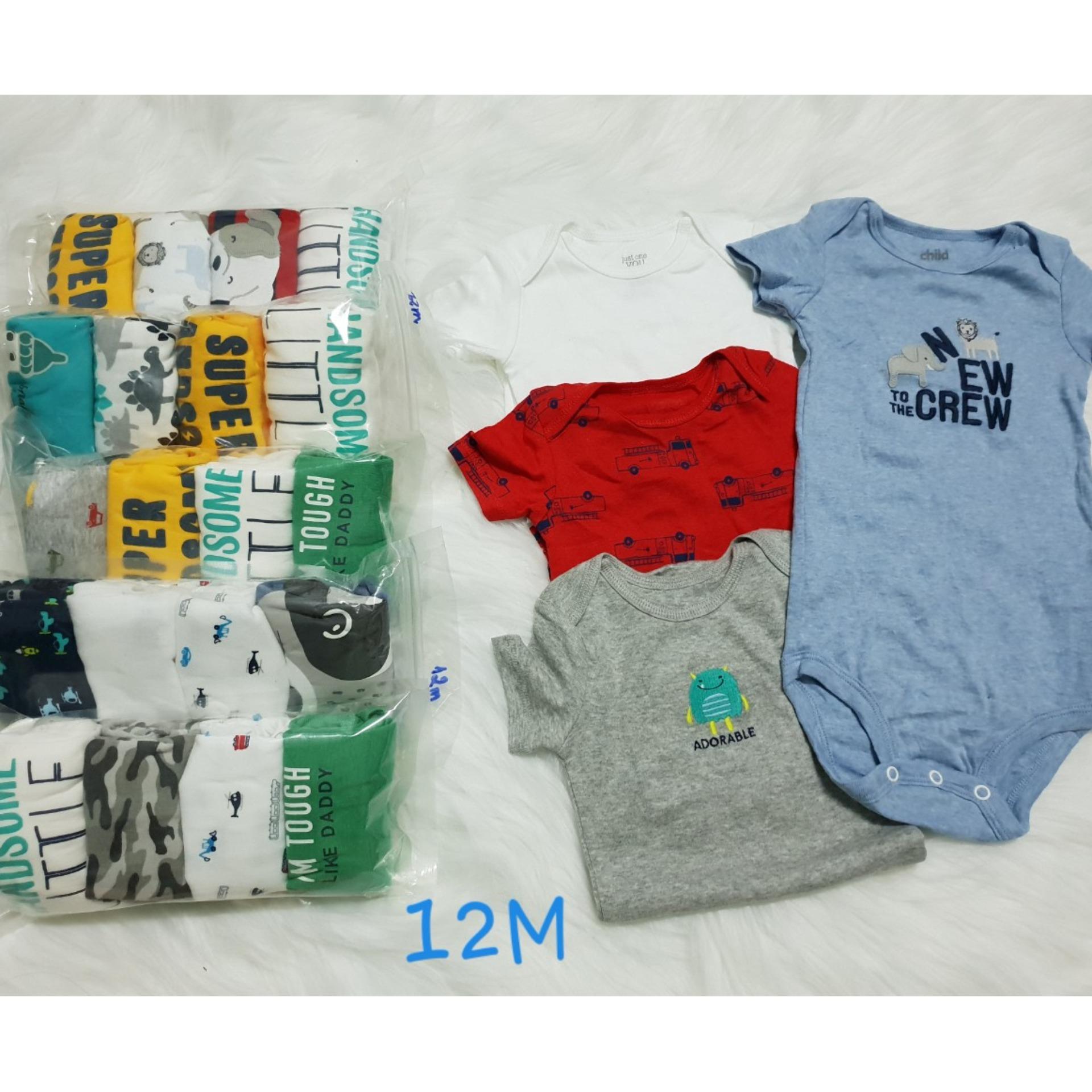 Set 5 áo liền quần bé trai
