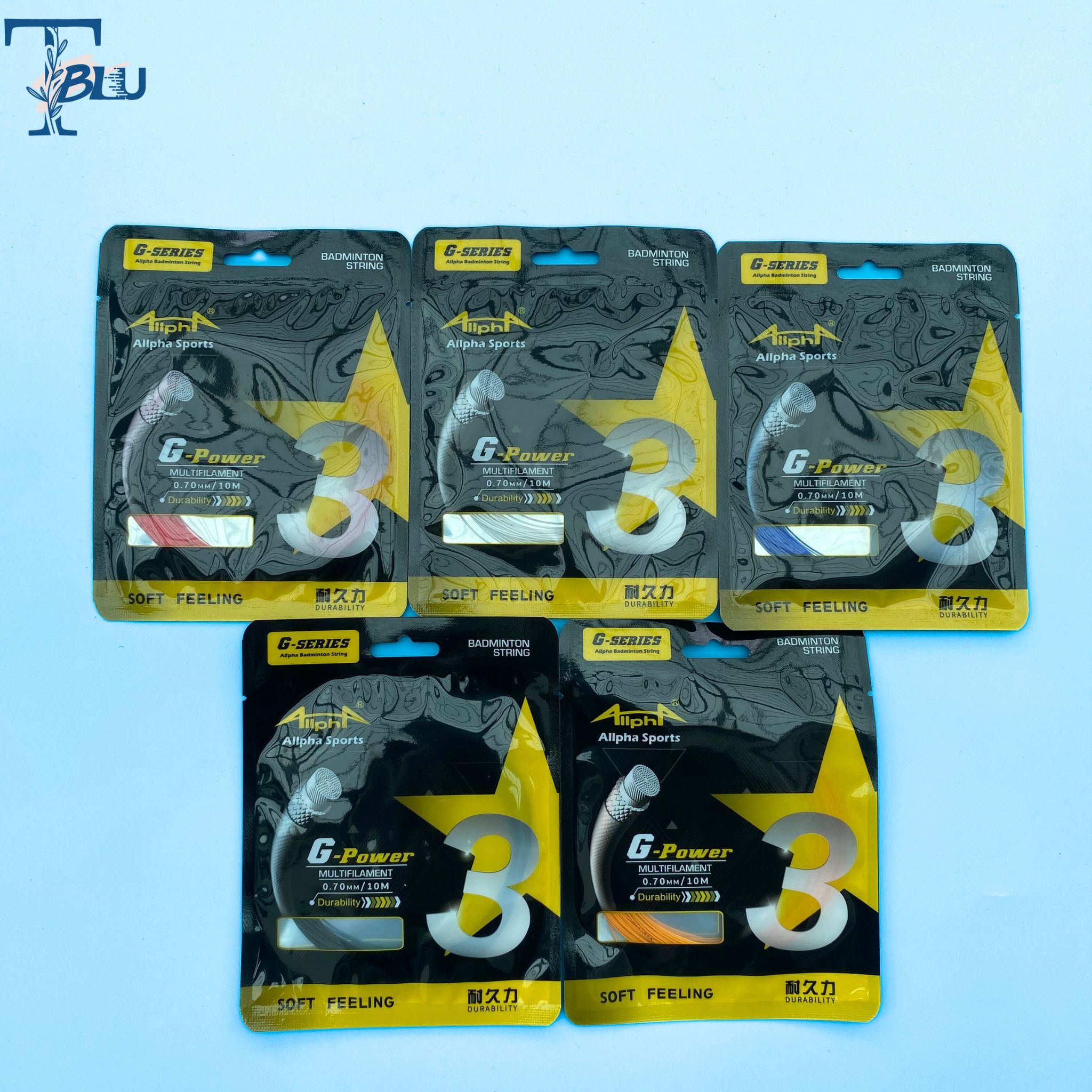 Dây cước căng lưới vợt cầu lông ALPHA GP3 ( màu ngẫu nhiên)