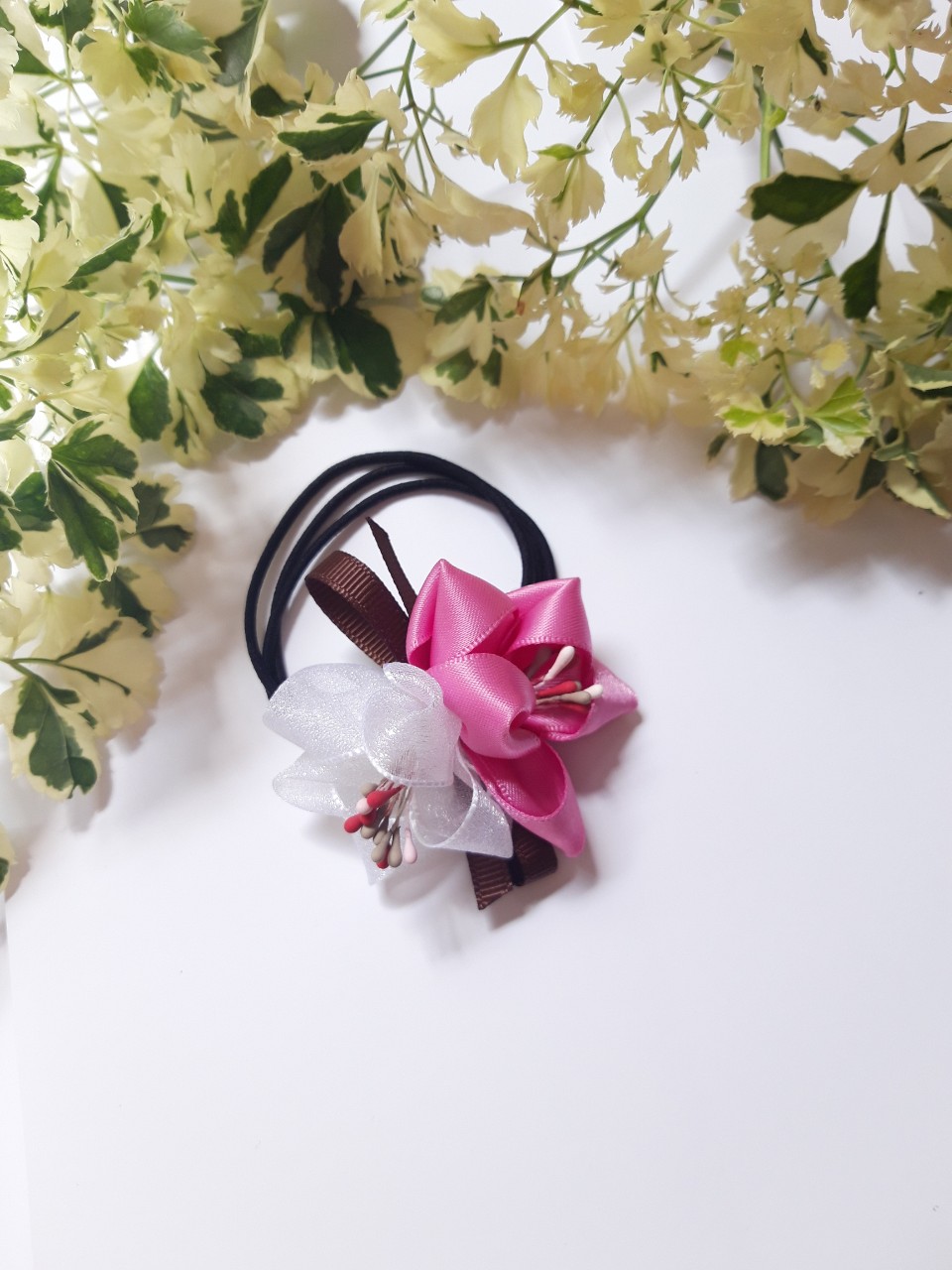 Cột tóc Hoa Voan Handmake