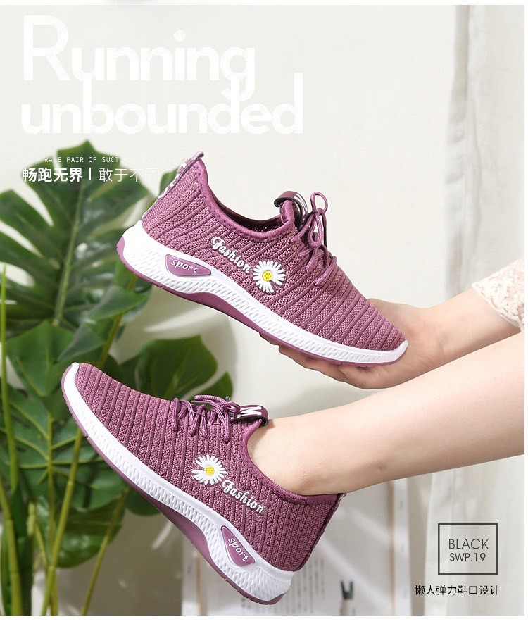 Giày thể thao hoa cúc thoáng khí - GTT12