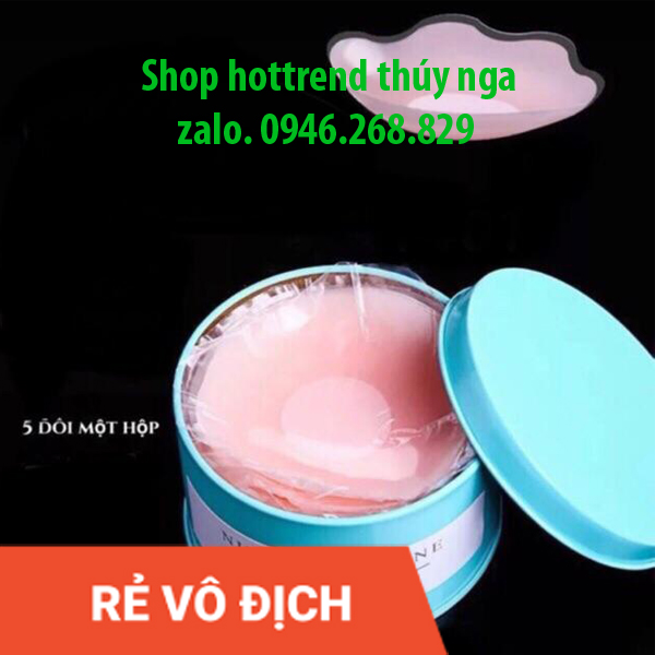 Miếng dán silicon dán nhũ hoa, dán ti, dán ngực 10 miếng