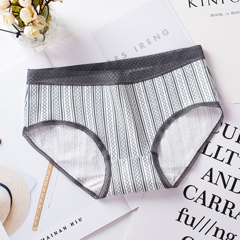 (FREESHIP) Combo 10 Quần Lót Cotton Kháng Khuẩn Cạp Ren
