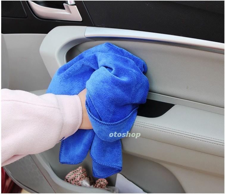 [HCM]Khăn lau xe microfiber loại siêu mịn 30x70cm