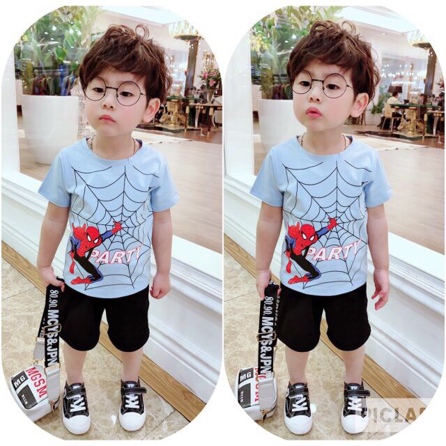 BỘ QUẦN ÁO BÉ TRAI MẪU SIÊU NHÂN NHỆN