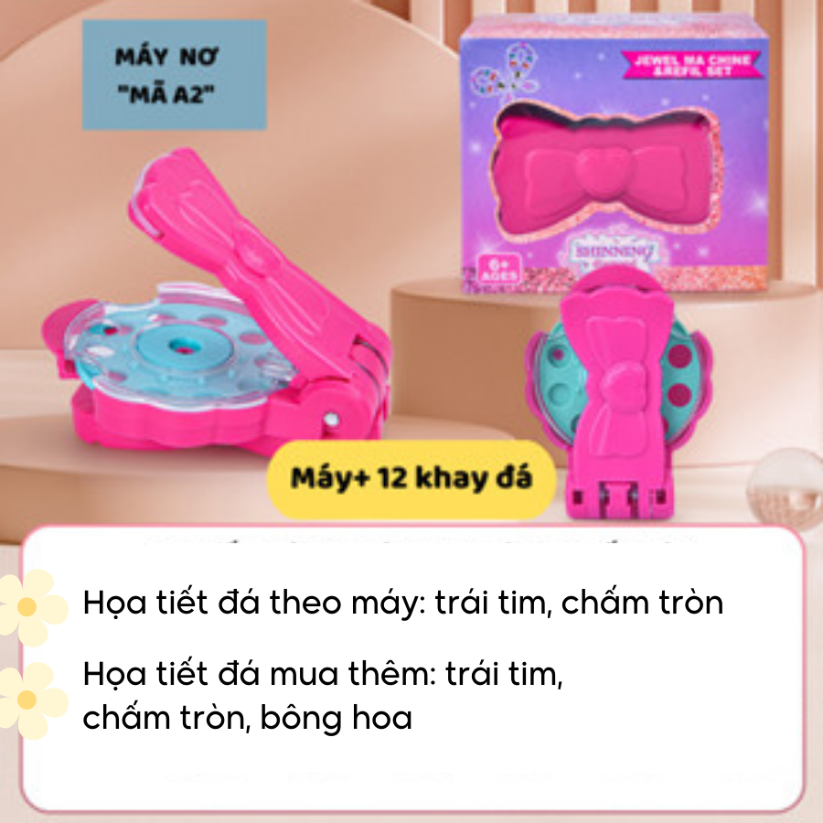 Máy Bấm Tóc Đính Đá Lấp Lánh
