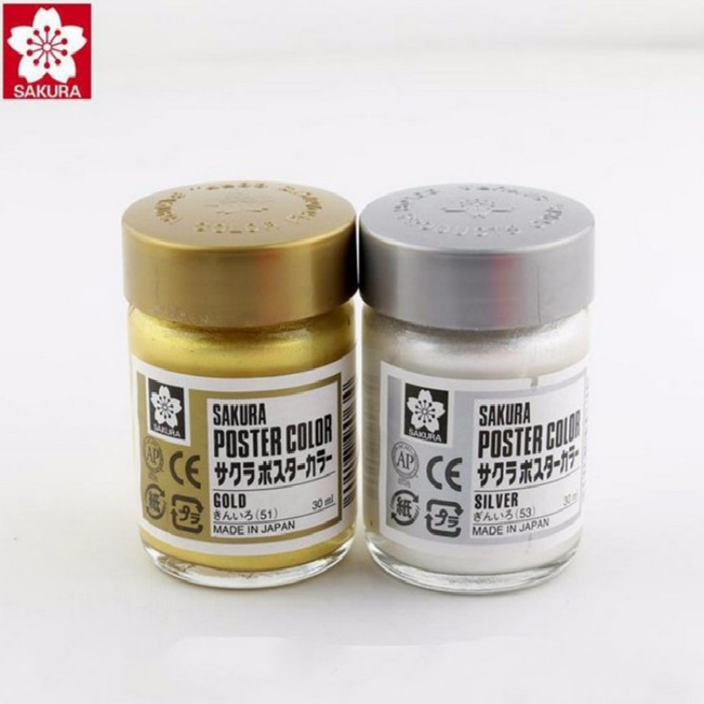 Màu Sakura Poster 30ml lẻ (Màu nhũ)