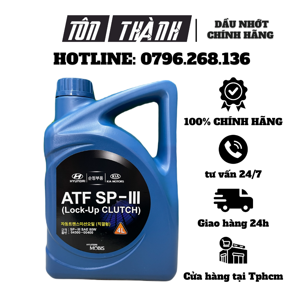 Dầu hộp số tự động hyundai kia atf sp-iii nhập khẩu hàn quốc