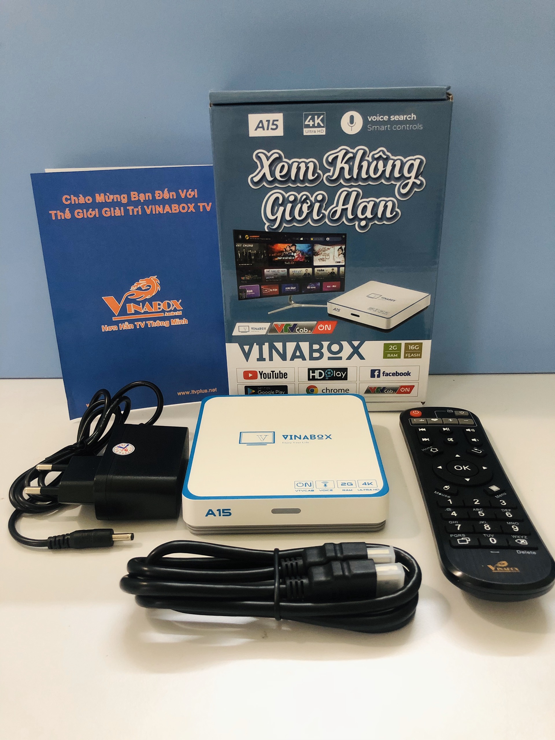 Box Vinabox A15 Đen, Android 10.0 (RAM 2GB) -SP001851