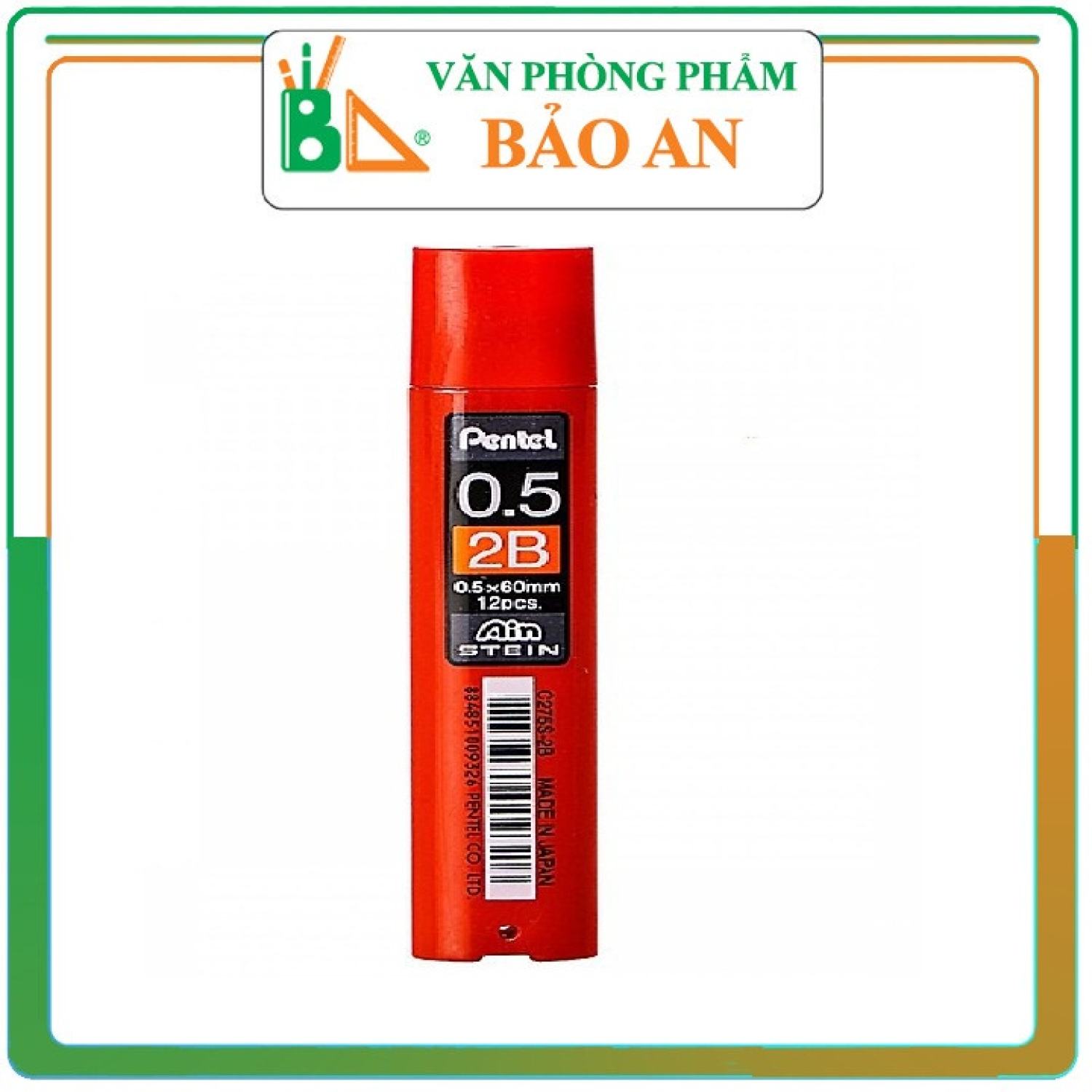 Ruột chì kim pentel ainstein 2b 0.5mm c275s