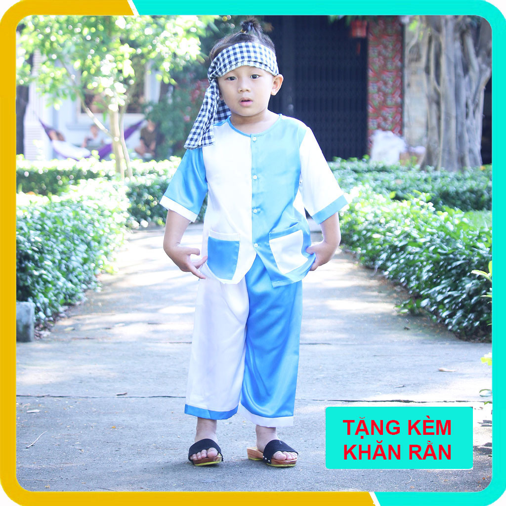 Áo Bà Ba Cho Bé Trai Và Gái Từ 1-6 Tuổi, Chất Lụa Mát Mẻ, Set Nguyên Bộ, Nhiều Màu Đẹp Cho Bé
