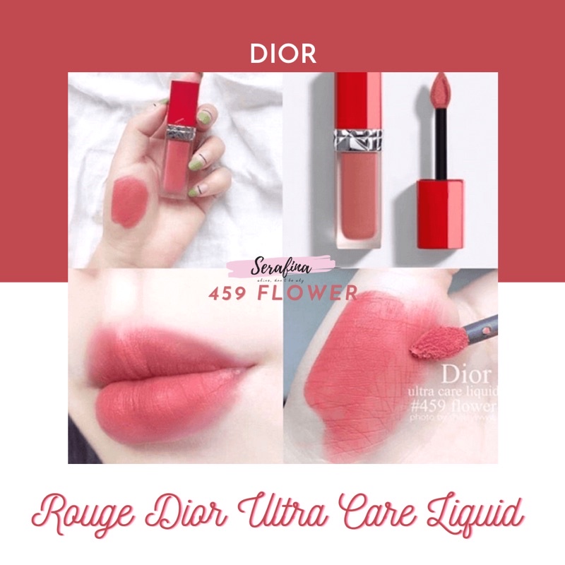 Son Kem Dior 459 Ultra Care Liquid Flower Màu Hồng San Hô Hot Nhất