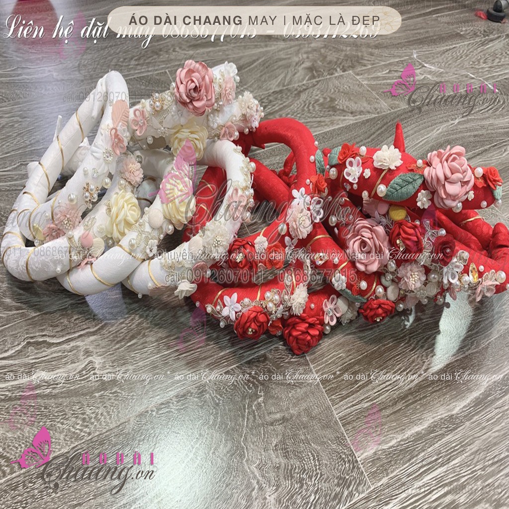 Mấn Đội Đầu Cao Cấp??Cài Tóc Cô Dâu Thêu Đính Hoa Pha Lê Ngọc Phụ Kiện Áo  Dài Đẹp - Mixasale