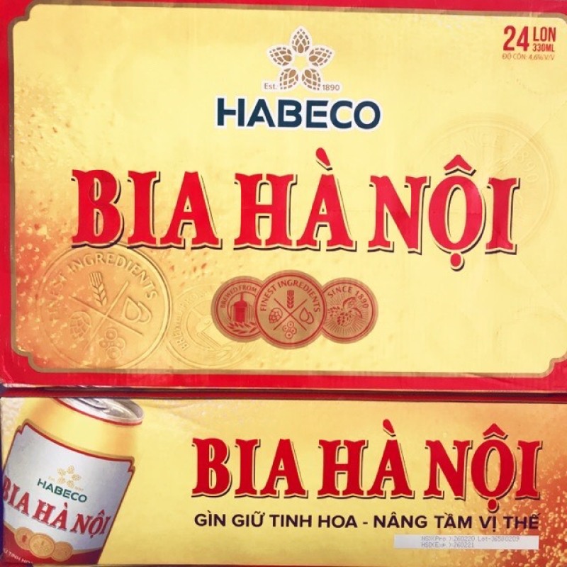 Thùng bia lon Hà Nội (24lon)