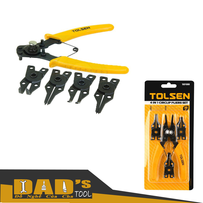 [HCM]BỘ KỀM PHE 4 ĐẦU 6"/160mm TOLSEN 10100
