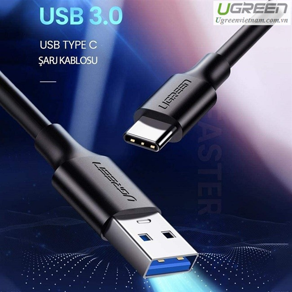 High Quality USB Type C to USB 3.0 Cable 1m Long Ugreen 20882