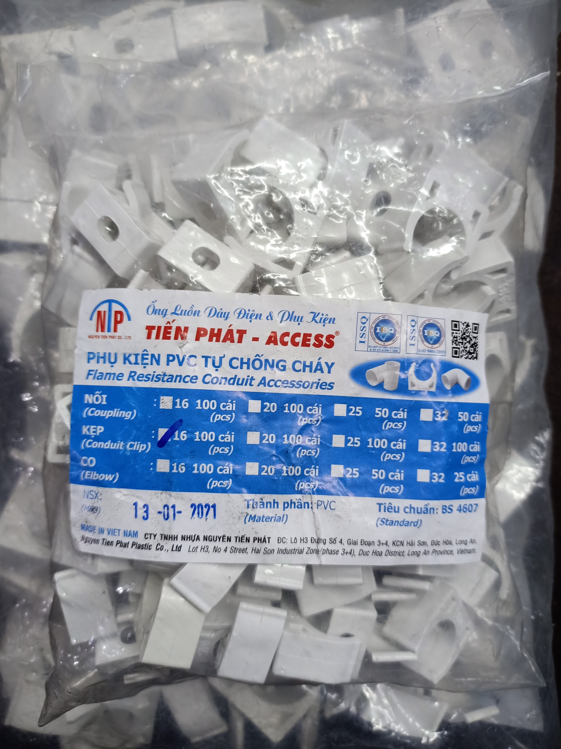10 CÁI KẸP ĐỠ ỐNG ĐIỆN PHI 16 & PHI 20