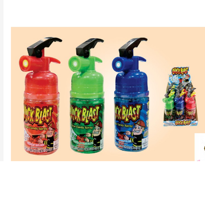 Kẹo xịt chua bình cứu hỏa Quick Blast vị cherry 1 bình