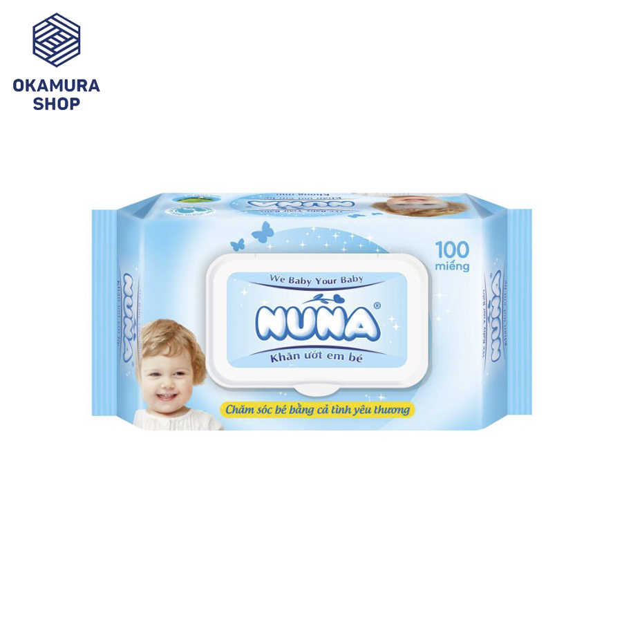 [HCM]Khăn ướt em bé NUNA - Gói 100 miếng