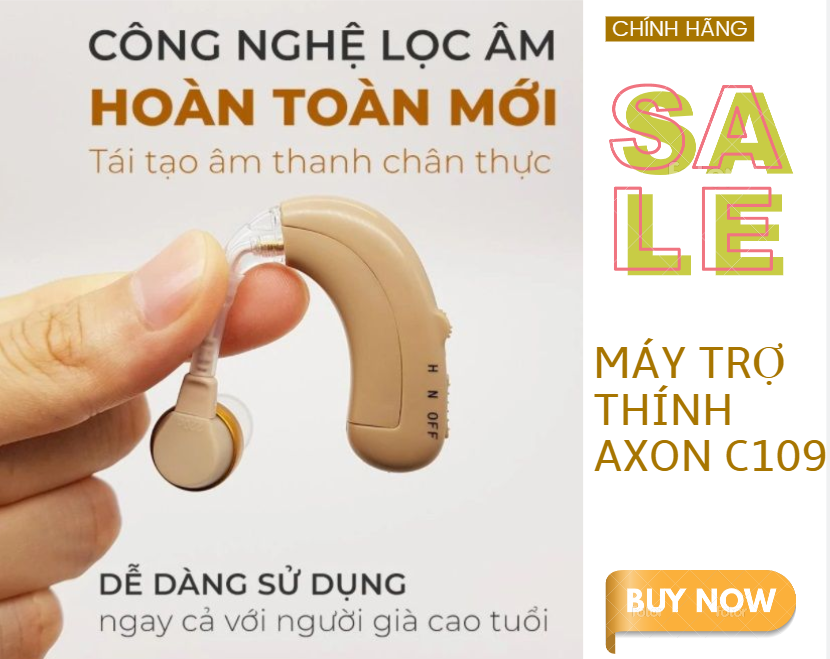 Máy trợ thính không dây axon c109 - hàng chính hãng