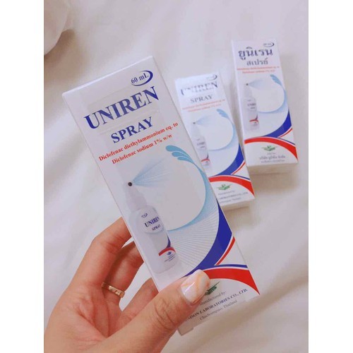 CHAI XỊT XOA BÓP THÁI LAN UNIREN 60ML  - 3268