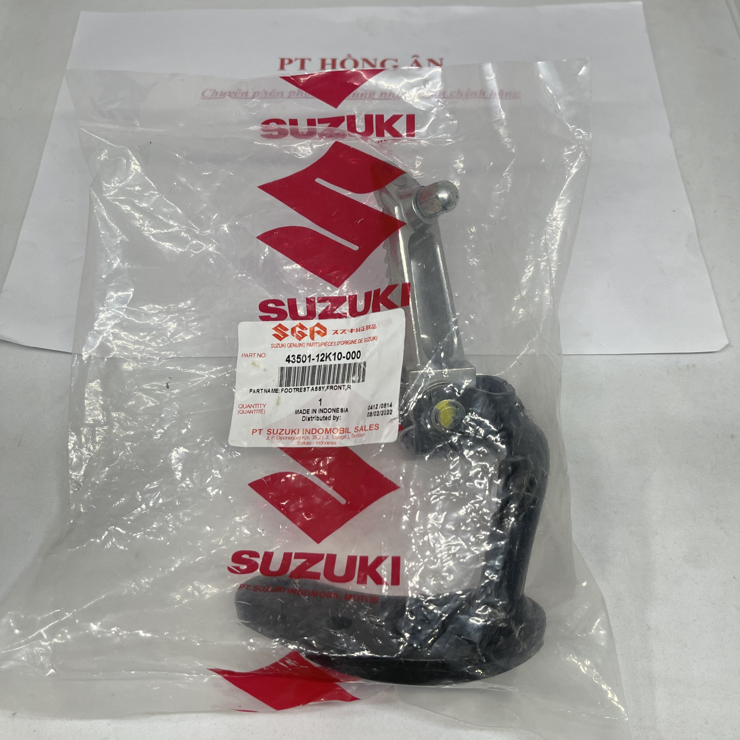Gác chân trước raider fi, satria fi nhập khẩu chính hãng suzuki - pt-hồng ân