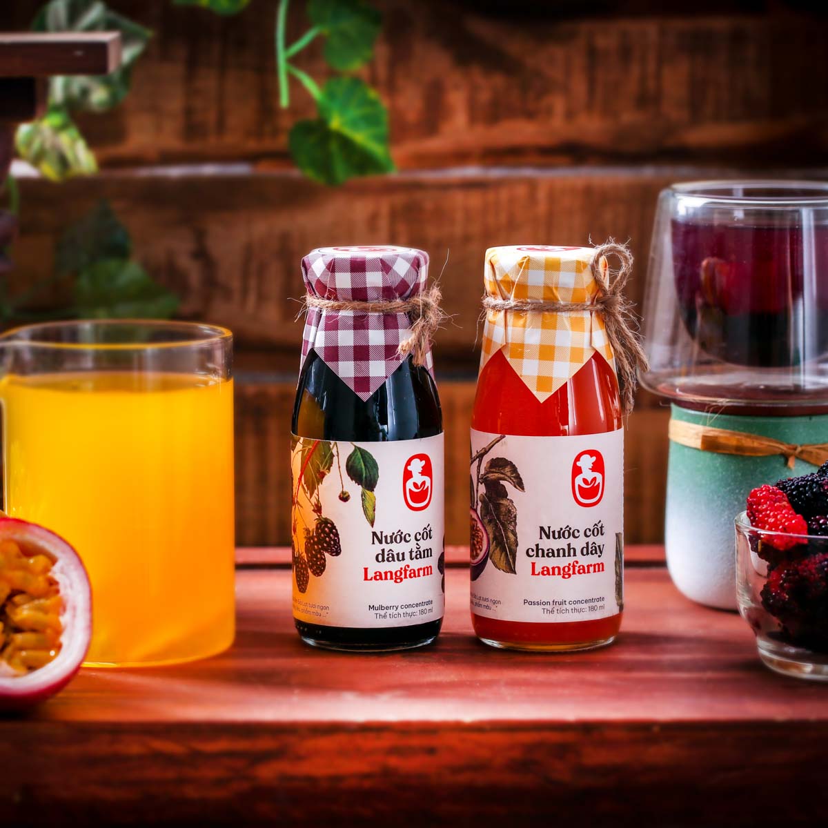 Nước cốt dâu tằm đặc sản Dâu Farm x Langfarm