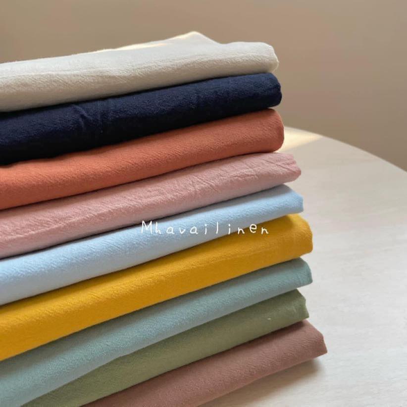 Vải Thô Đũi Trơn Thoải Mái Mát Mẻ Thấm Hút Mồ Hôi Tốt - Nhà Vải Linen