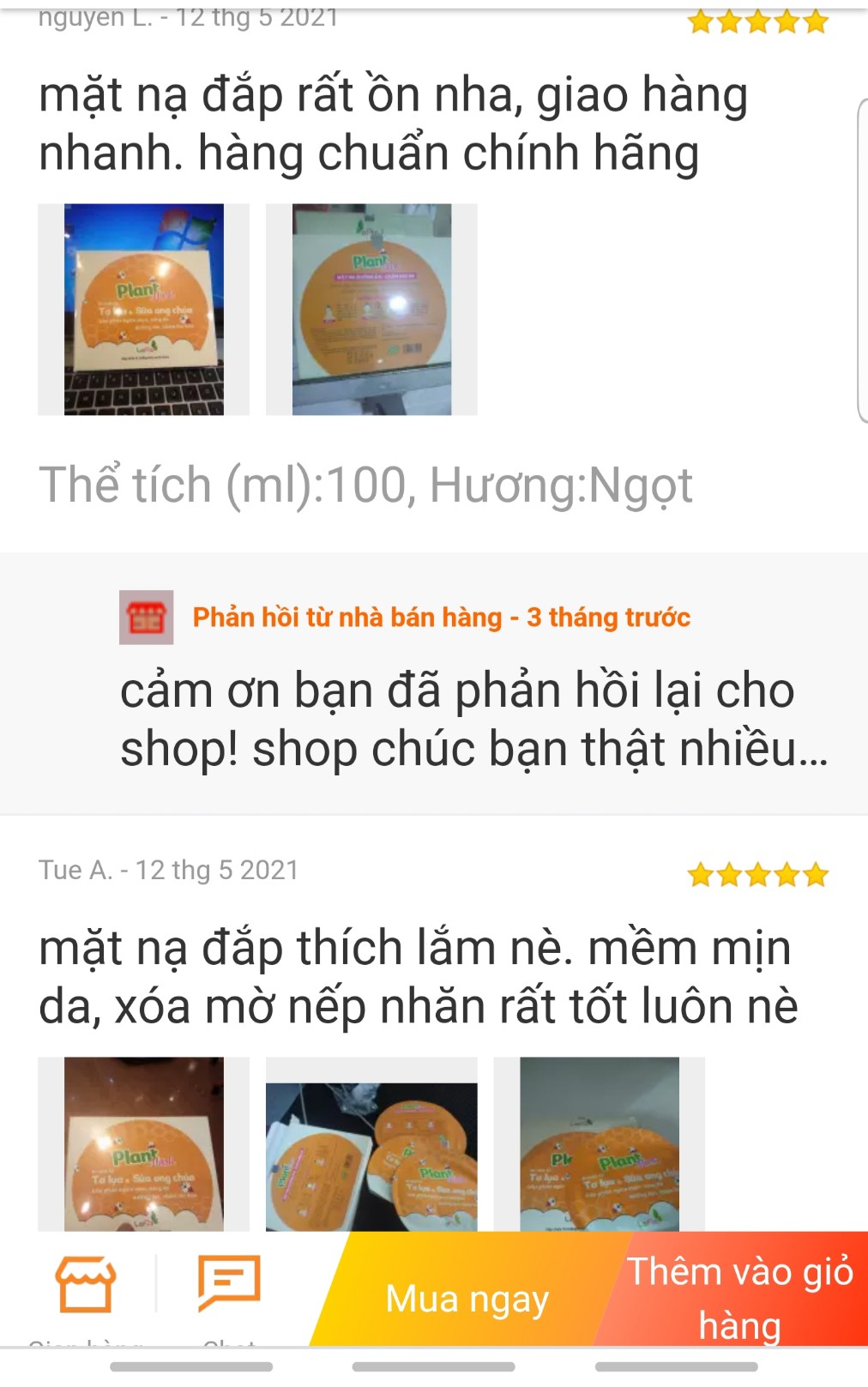 Mặt nạ tơ lụa sữa ong chúa plant mask