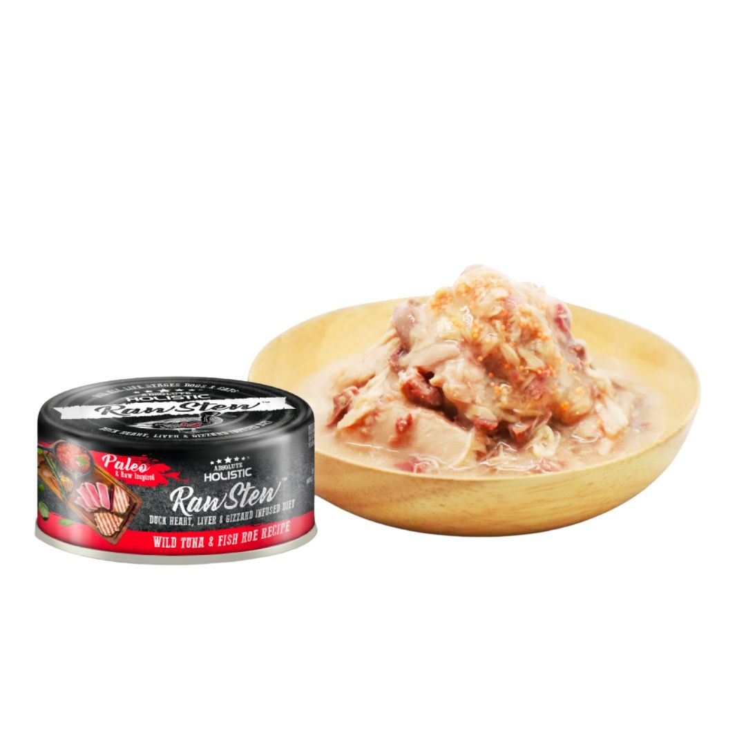 Pate Thức Ăn Ướt Cho Chó/Mèo Absolute Holistic Cá Ngừ - Raw Stew - Lon 80G