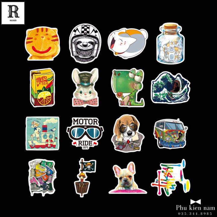 Sticker PVC Chống nước Hình dán Pokemon Pikachu ST028