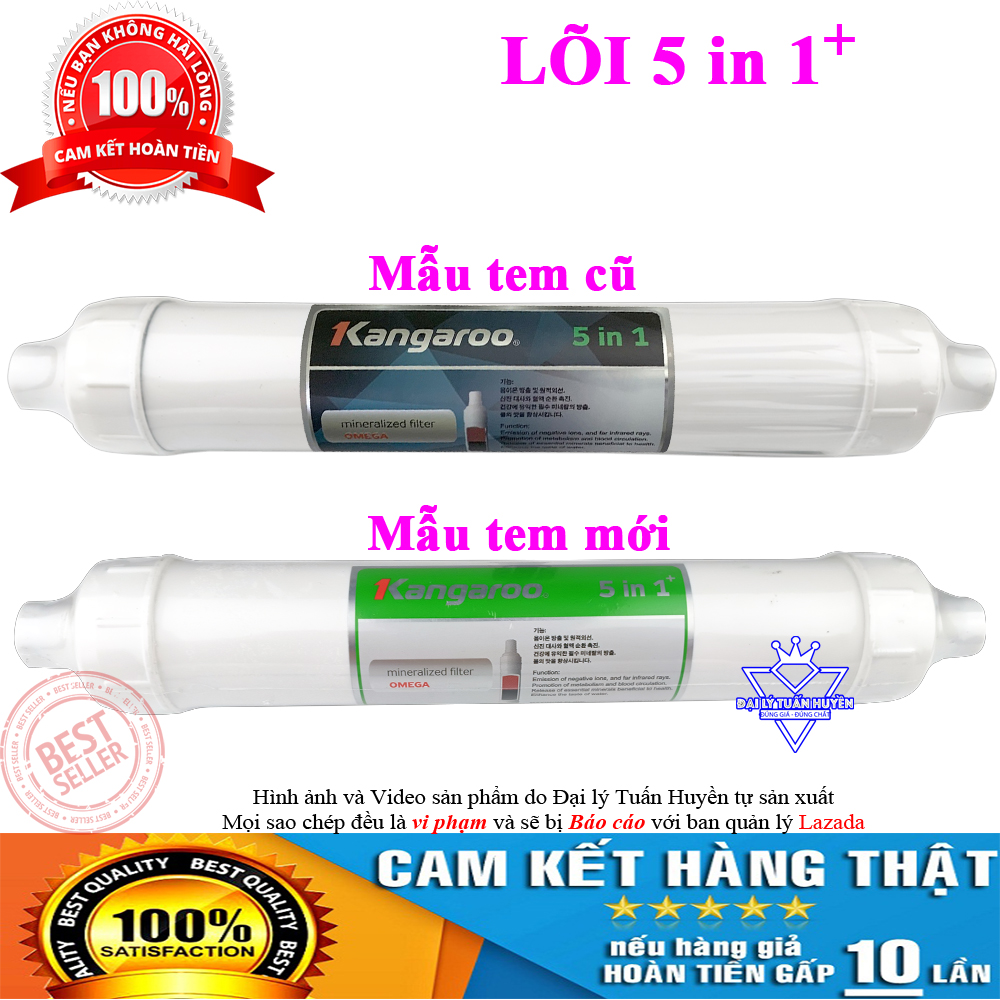 Lõi lọc nước 5678910 Hydrogen Kangaroo chính hãng (FIR+, OrpH+, HypH+ ...