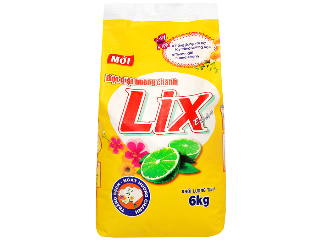 Bột giặt Lix Extra hương CHANH 5.5kg