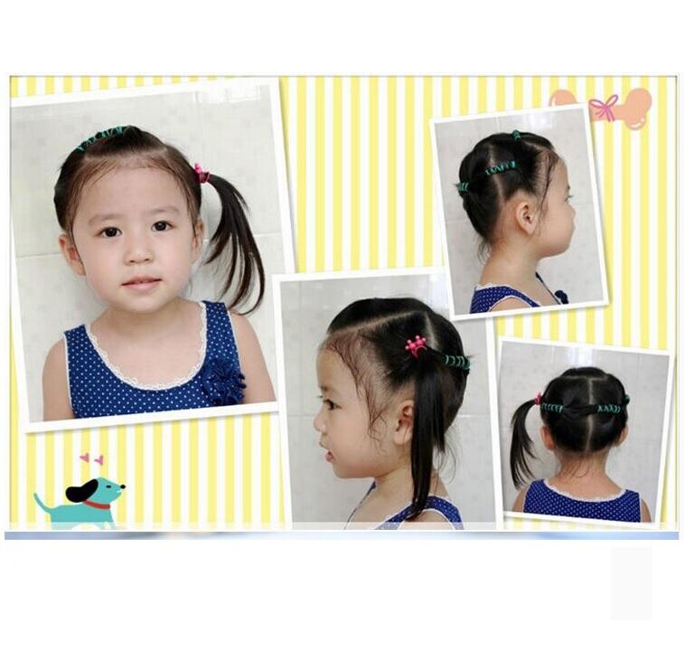 SET 100 DÂY BUỘC TÓC DỄ THƯƠNG CHO BÉ GÁI